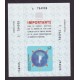 ARGENTINA SERVICIO SELLO CIERRES PARA CAJAS ENVIO GJ S5a VARIEDAD SIN PH NUEVA MINT U$ 100